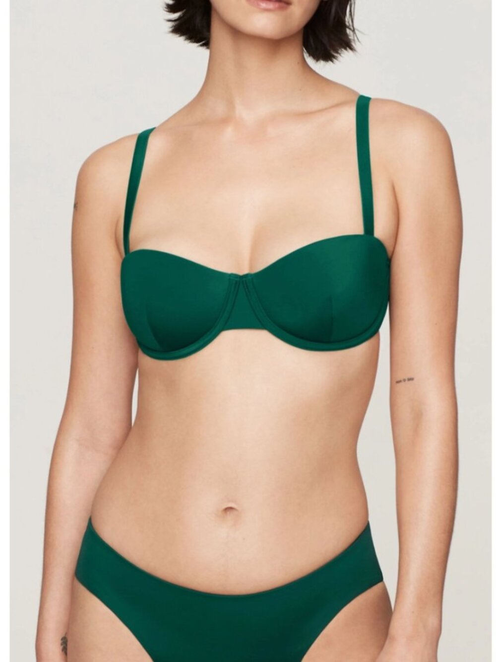 CUUP Two Piece Swimsuit The Balconette & The Bikini Swim 2-PC Bathingsuit Sz 14